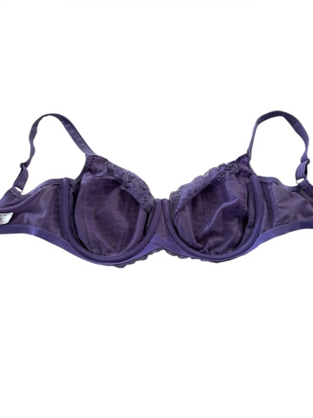 Panache Purple Lace Underwire Bra - Deep Purple 32GG - Picture 5 of 7